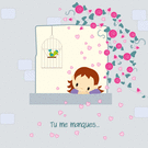 Tu me manques, une douce pensée d'amour